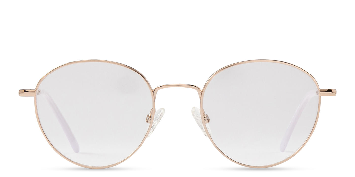 DRM THEMA Unisex Round Eyeglasses in Rose Gold – Product Photo 0