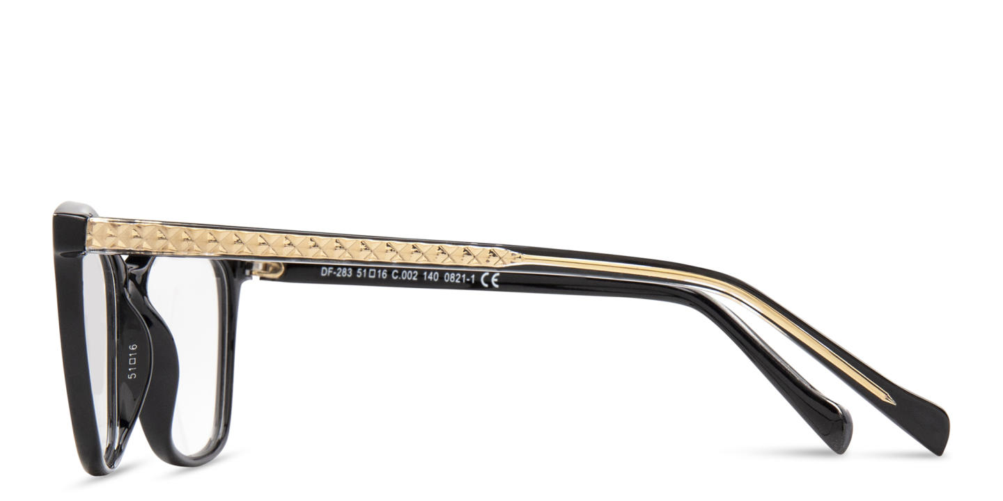 Shop Donna Fontana Cat-Eye Eyeglasses in Black online.