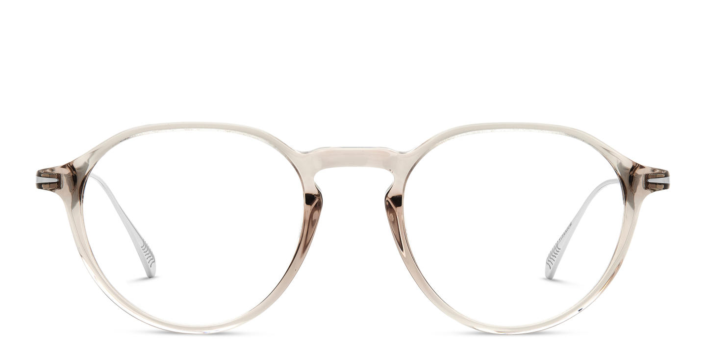 Shop DAVID BECKHAM Panthos Eyeglasses in Mud online.