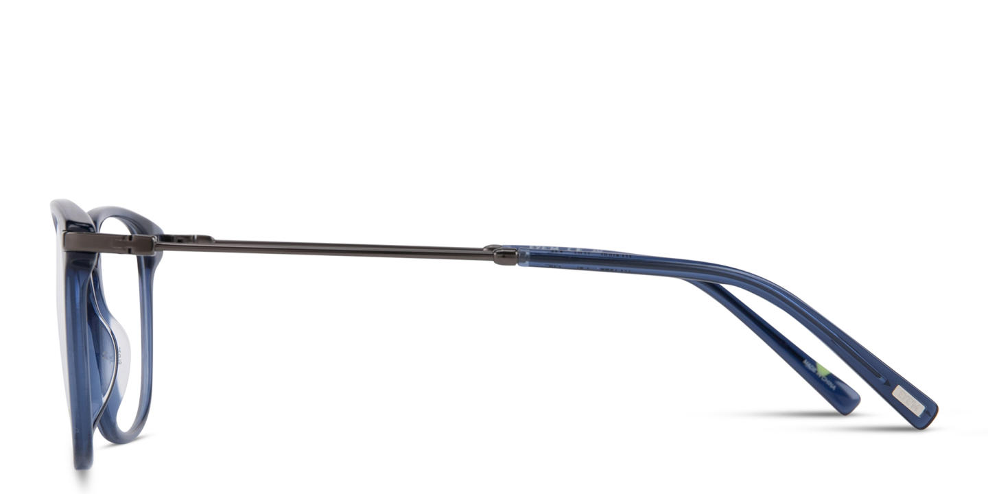EYE'M Round Eyeglasses in Blue – Product Photo 2