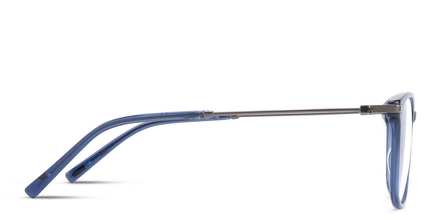 EYE'M Round Eyeglasses in Blue – Product Photo 3