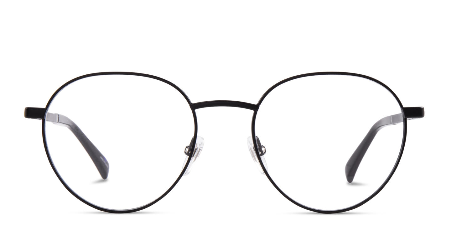 EYE'M Round Eyeglasses in Black – Product Photo 0