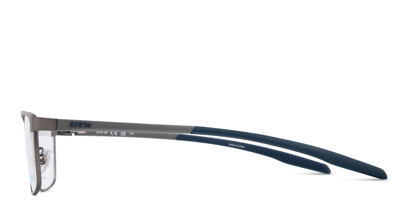 EYE'M Rectangle Eyeglasses in Gunmetal – Product Photo 2