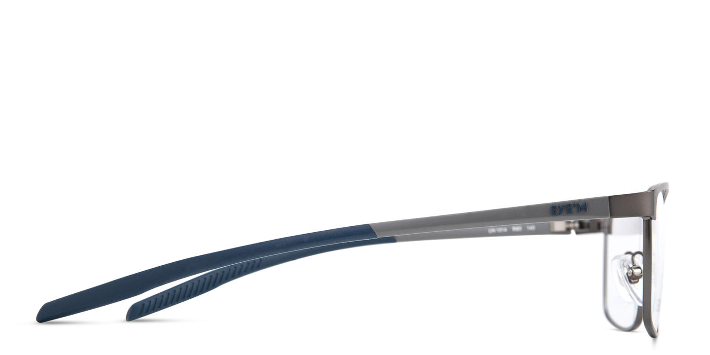 EYE'M Rectangle Eyeglasses in Gunmetal – Product Photo 3
