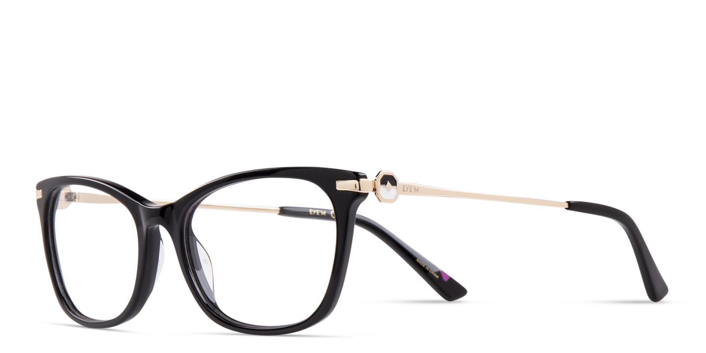 EYE'M Cat-Eye Eyeglasses in Black – Product Photo 4