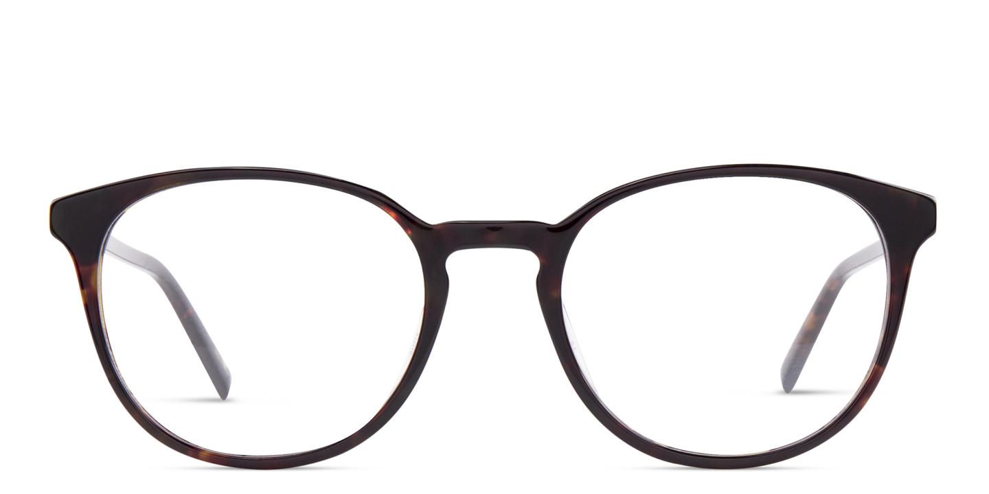 EYE'M Round Eyeglasses in Brown – Product Photo 0