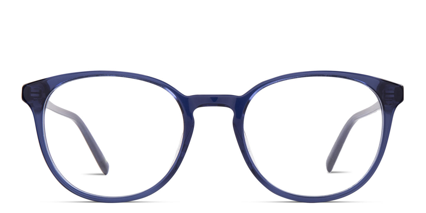 EYE'M Round Eyeglasses in Blue – Product Photo 0