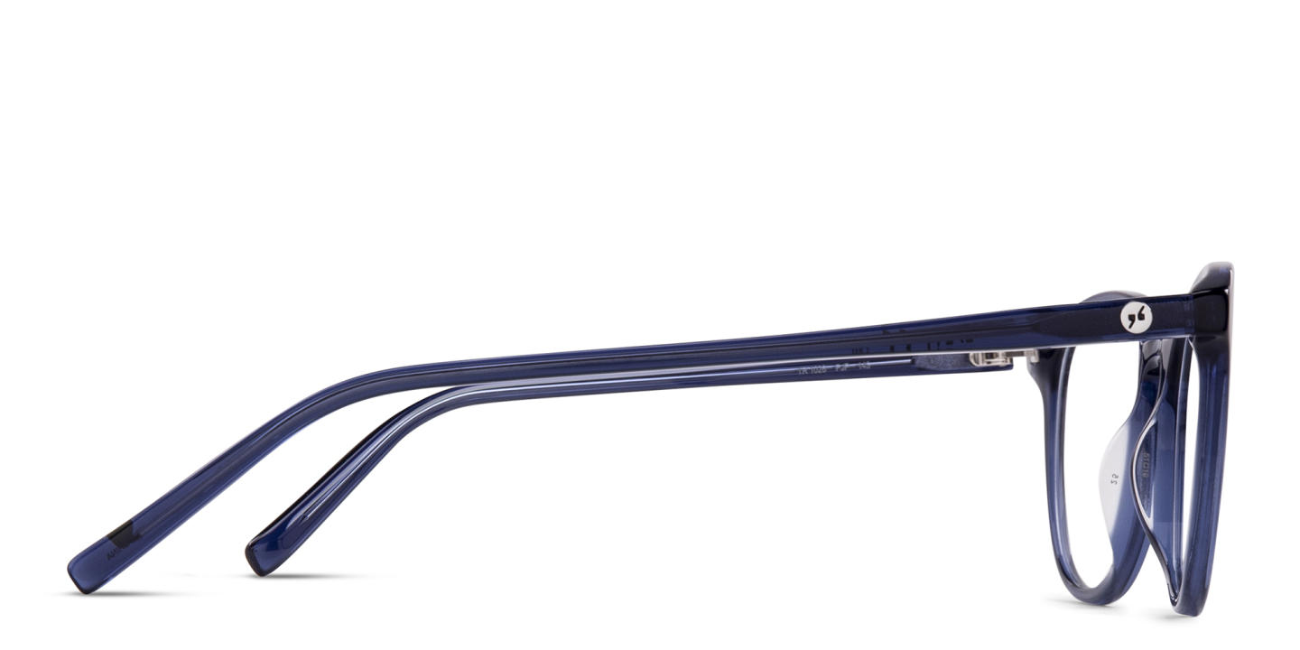 EYE'M Round Eyeglasses in Blue – Product Photo 3