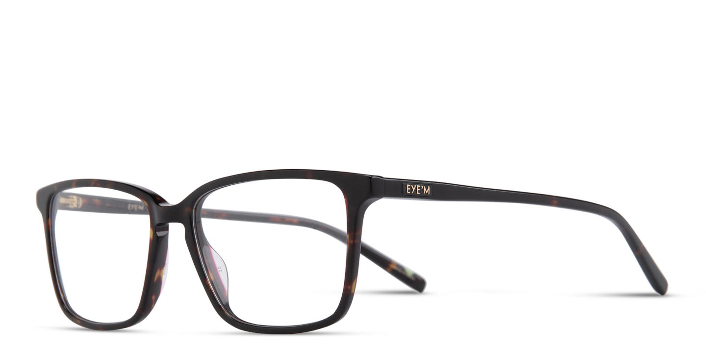 Shop EYE'M Square Eyeglasses in Brown online.