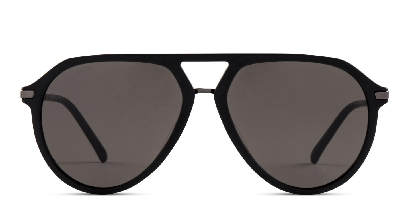 EYE'M Aviator Sunglasses in Black – Product Photo 0