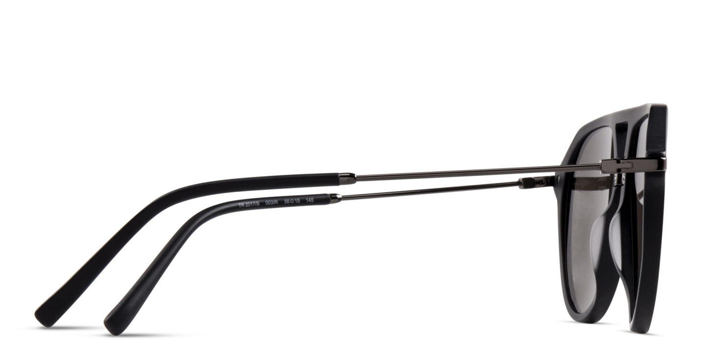 EYE'M Aviator Sunglasses in Black – Product Photo 3