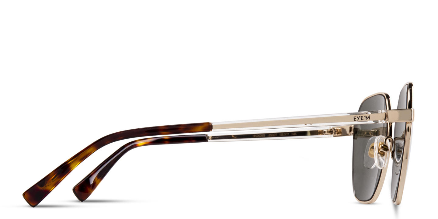 EYE'M Irregular Sunglasses in Gold – Product Photo 3
