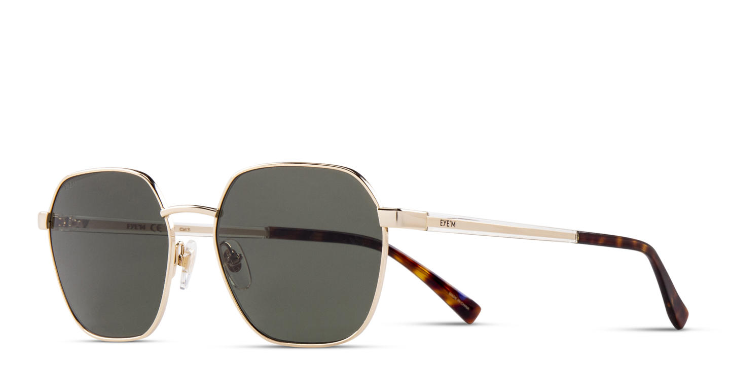 EYE'M Irregular Sunglasses in Gold – Product Photo 4