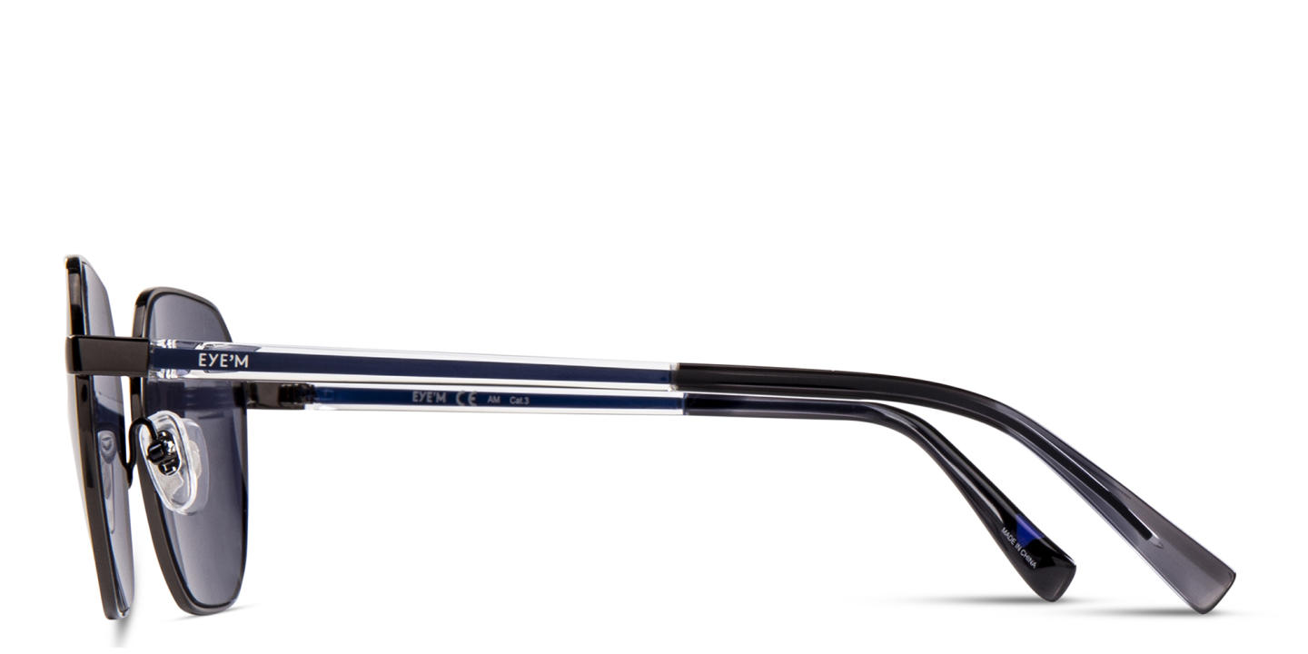 EYE'M Irregular Sunglasses in Silver – Product Photo 2
