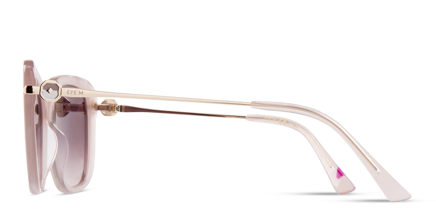 EYE'M Square Sunglasses in Nude – Product Photo 2