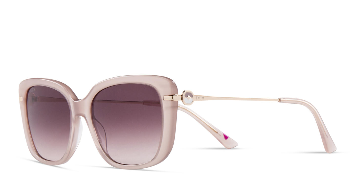 EYE'M Square Sunglasses in Nude – Product Photo 4