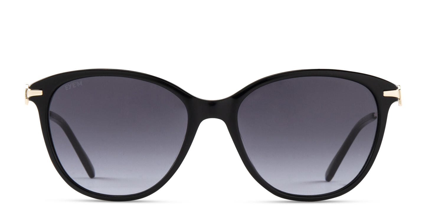 EYE'M Cat-Eye Sunglasses in Black – Product Photo 0