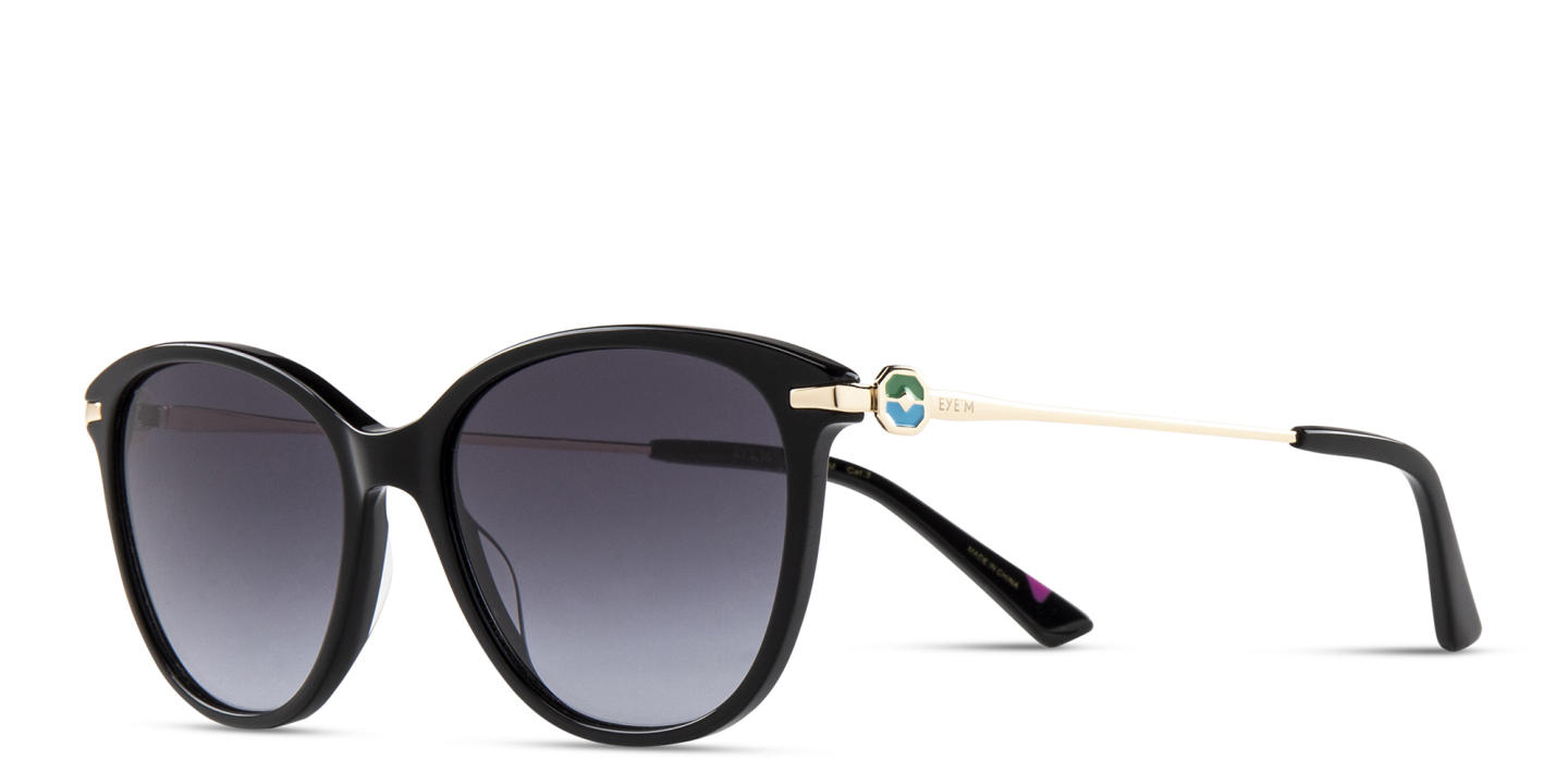 EYE'M Cat-Eye Sunglasses in Black – Product Photo 4