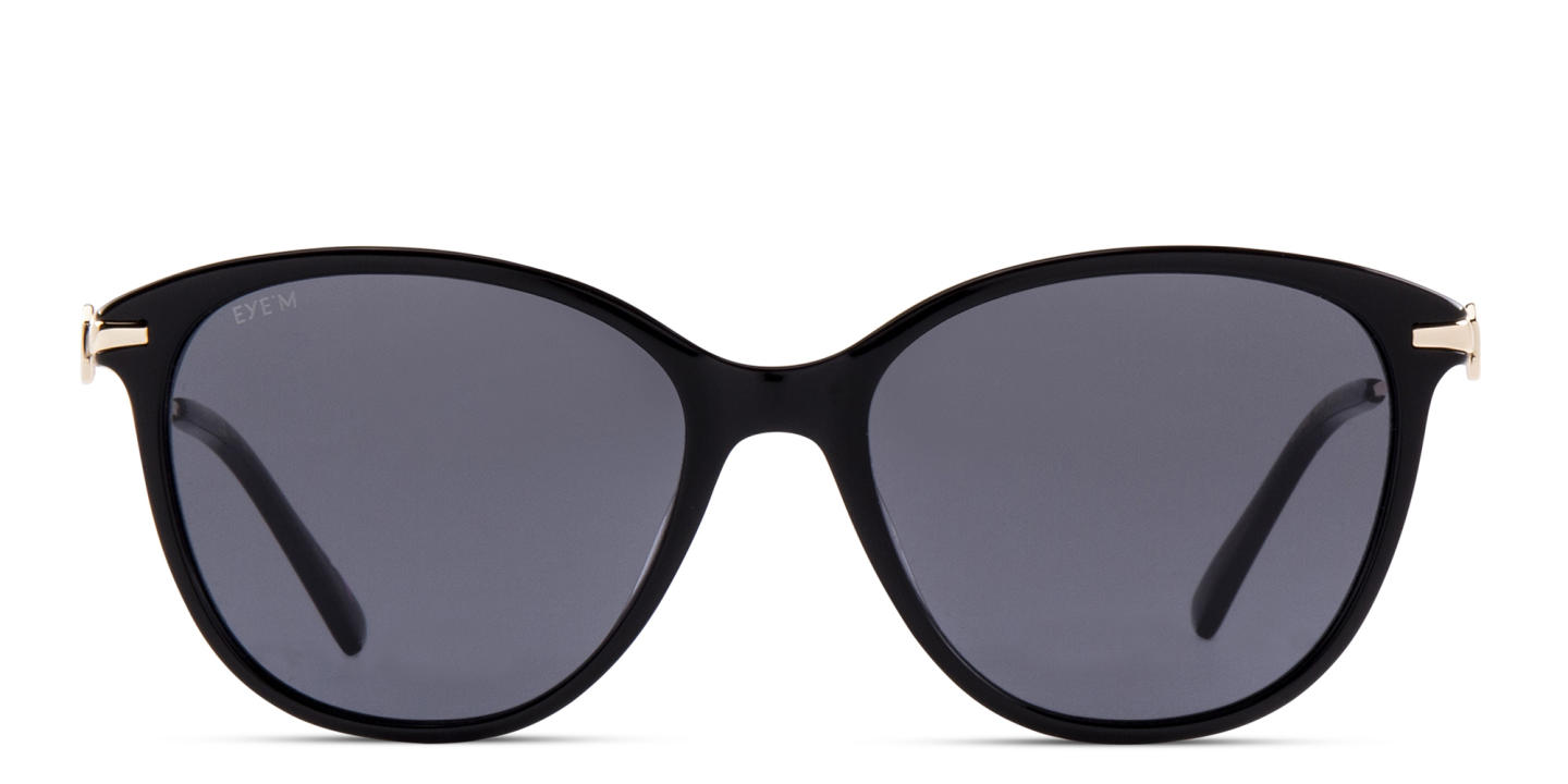 EYE'M Cat-Eye Sunglasses in Black – Product Photo 0