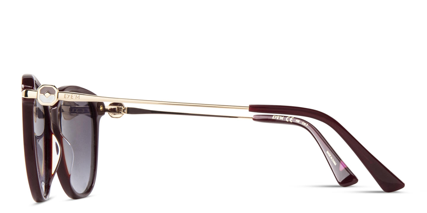 EYE'M Cat-Eye Sunglasses in Red – Product Photo 2