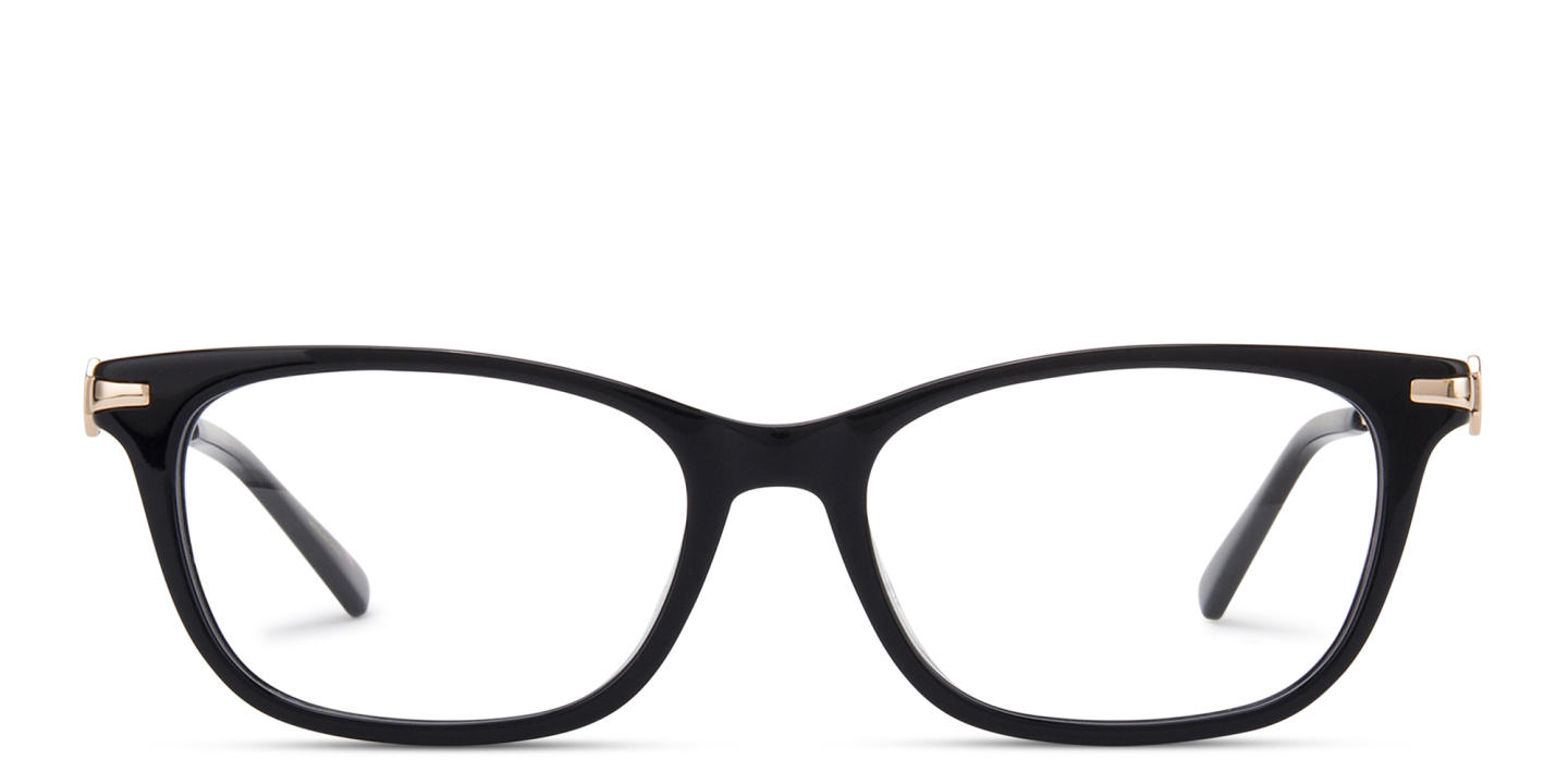 EYE'M Rectangle Eyeglasses in Black – Product Photo 0