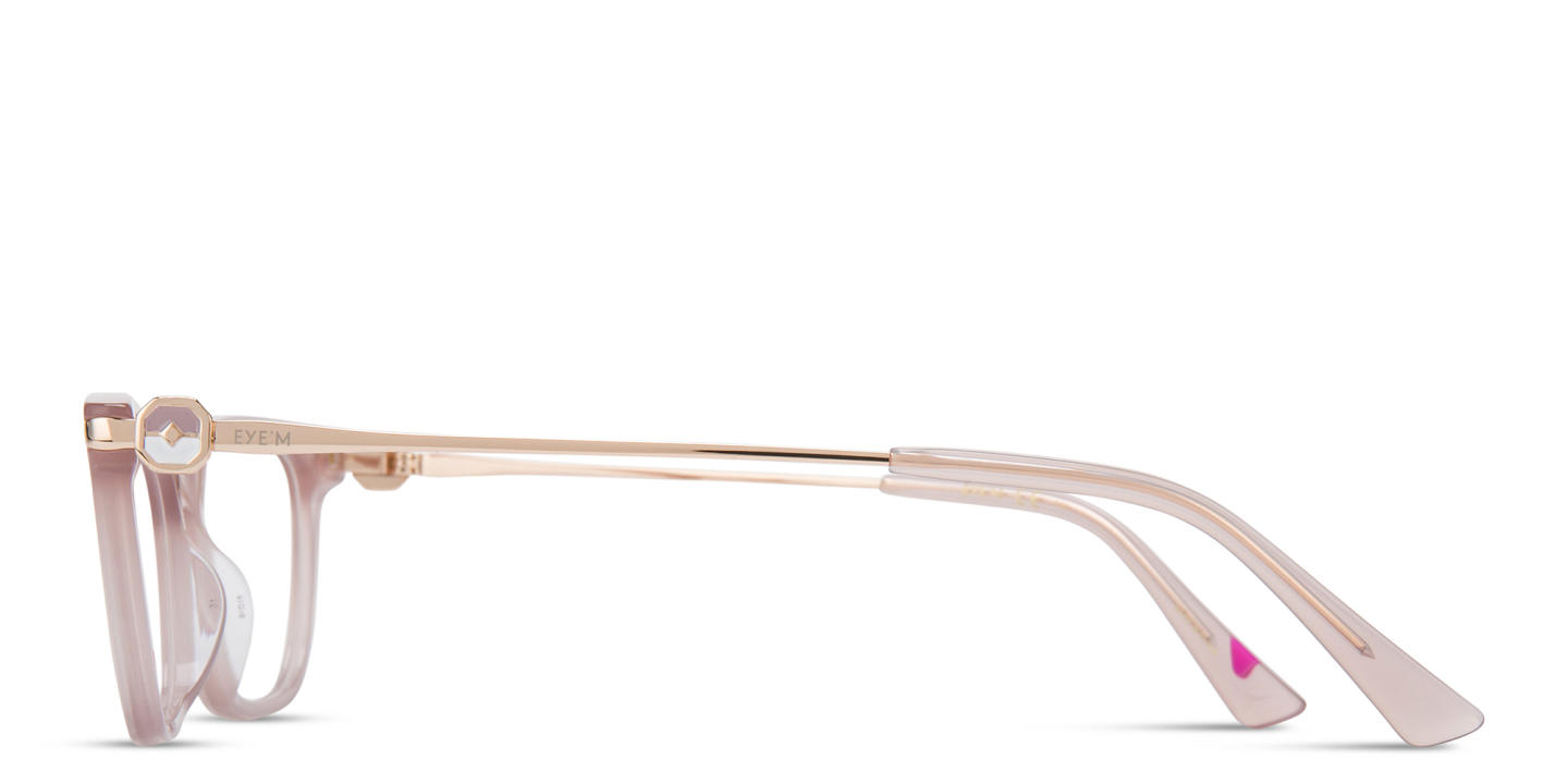 EYE'M Rectangle Eyeglasses in Nude – Product Photo 1