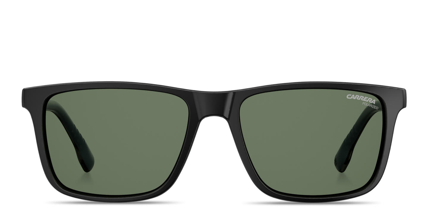 Shop Carrera Clip-On Rectangle Eyeglasses in Black online.