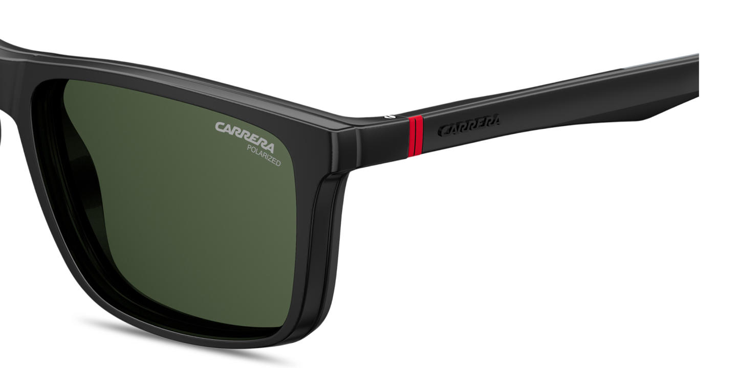 Shop Carrera Clip-On Rectangle Eyeglasses in Black online.