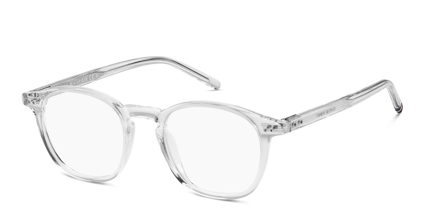 Shop Tommy Hilfiger Round Eyeglasses in Clear online.