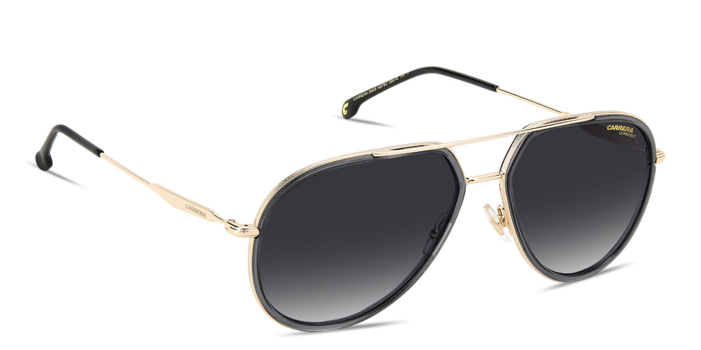Shop Carrera Engraved Logo Unisex Pilot Sunglasses in Grey online.