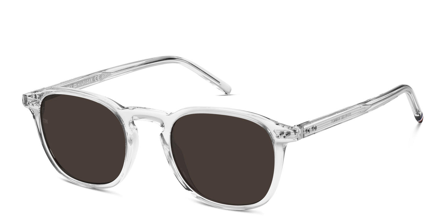 Tommy Hilfiger Round Sunglasses in Clear – Product Photo 1