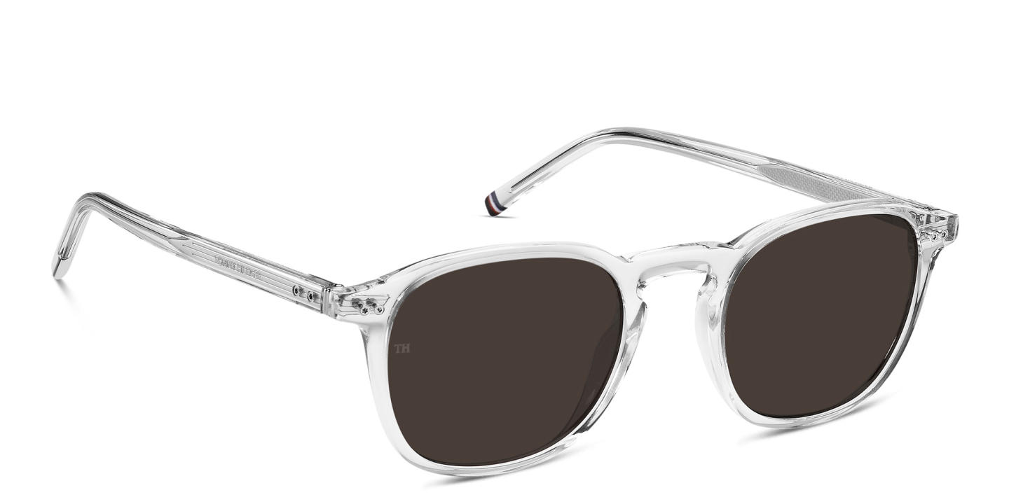 Tommy Hilfiger Round Sunglasses in Clear – Product Photo 2
