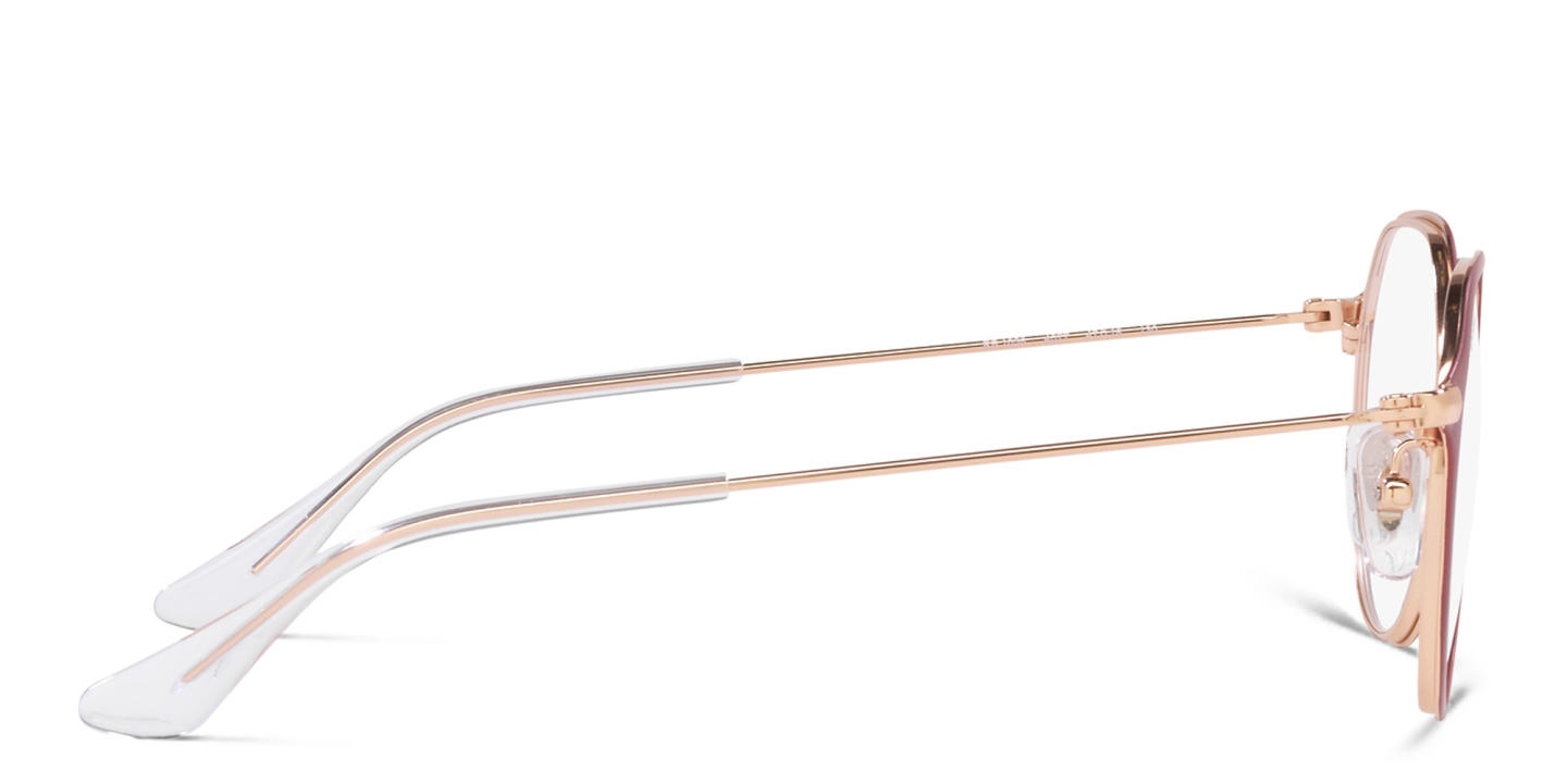 تسوق نظارات طبية بإطار غير منتظم للأطفال راي بان جونيور بلون عنابي على ذهبي وردي أونلاين.