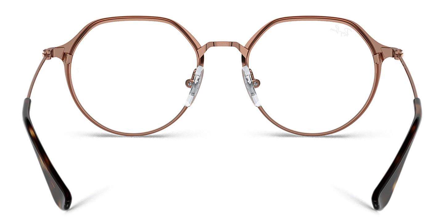 Ray-Ban Junior Jack Optics Kids Irregular Eyeglasses in Brown – Product Photo 3