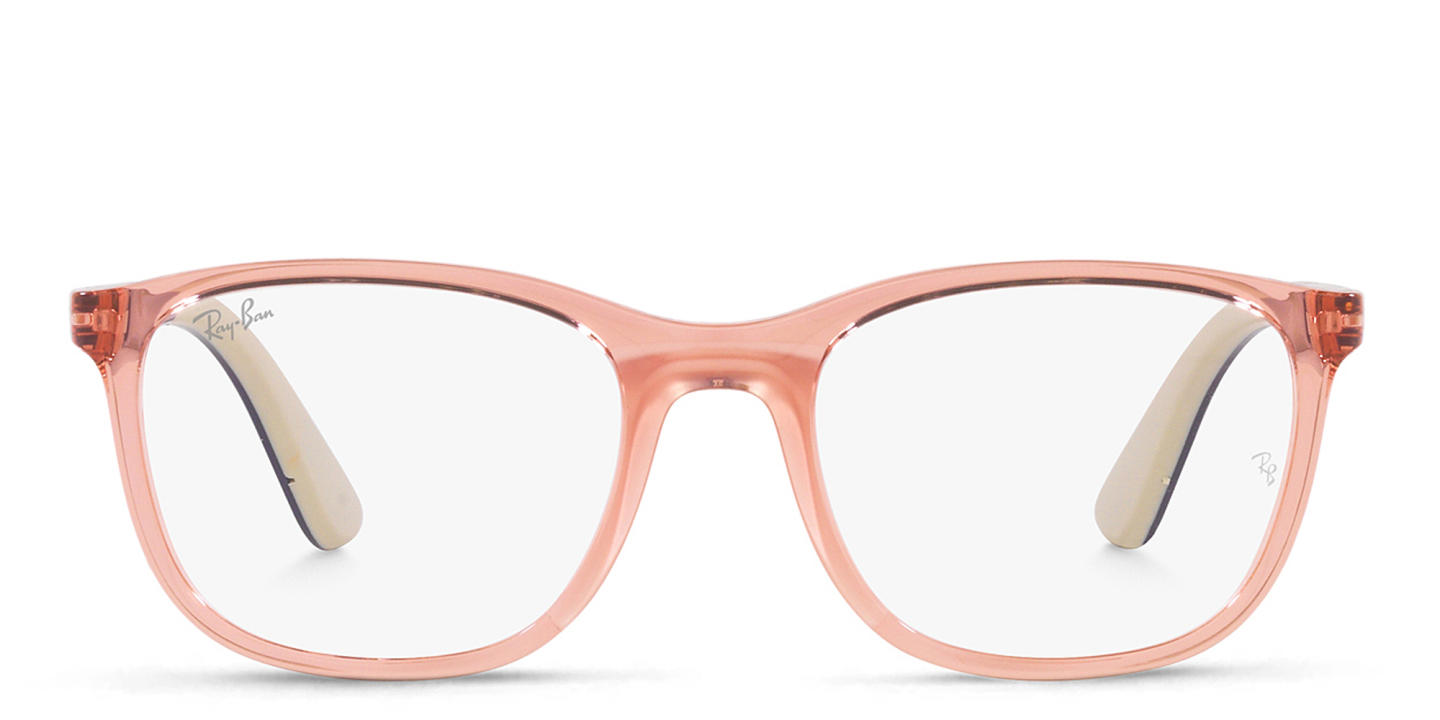 Ray-Ban Junior Kids Square Eyeglasses in Pink – Product Photo 0
