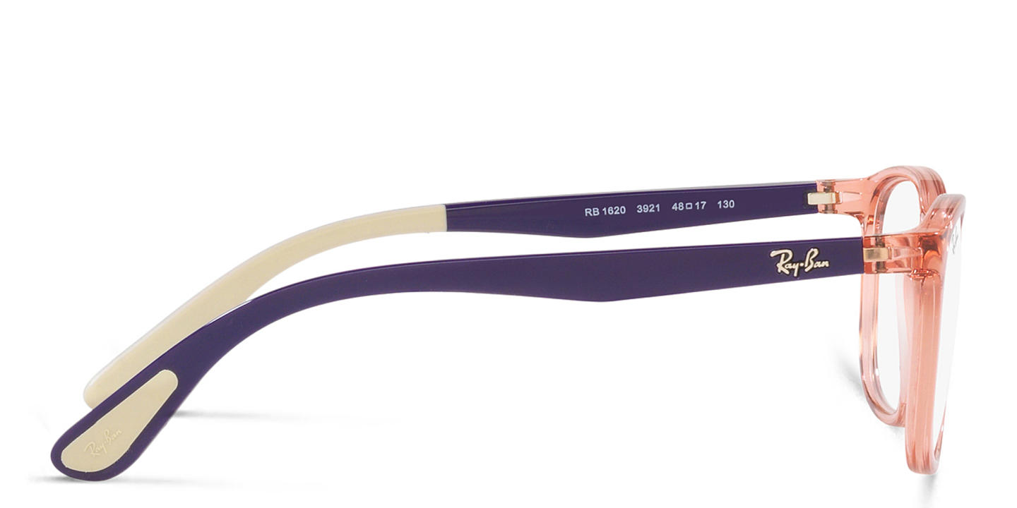 Ray-Ban Junior Kids Square Eyeglasses in Pink – Product Photo 2