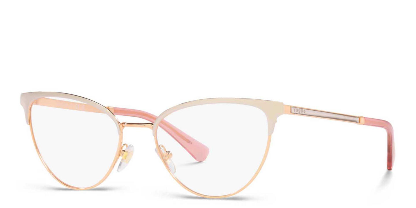Vogue Eyewear Cat-Eye Eyeglasses in Rose Gold – Product Photo 1