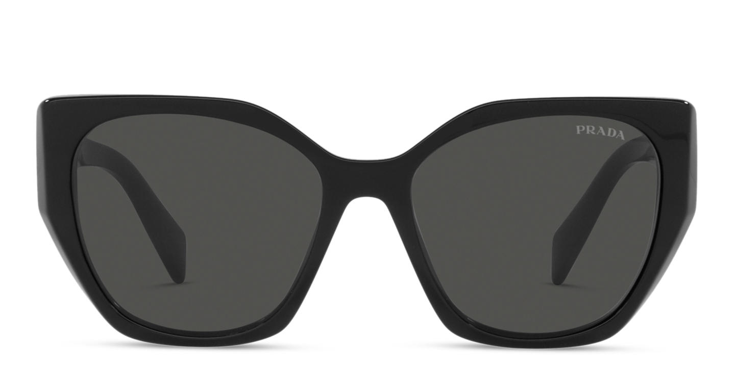 Shop PRADA Pillow Sunglasses in Black online.