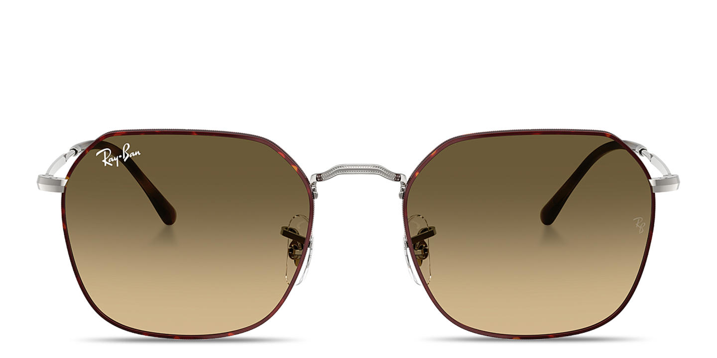 Ray-Ban Jim Unisex Irregular Sunglasses in Havana On Gunmetal – Product Photo 0