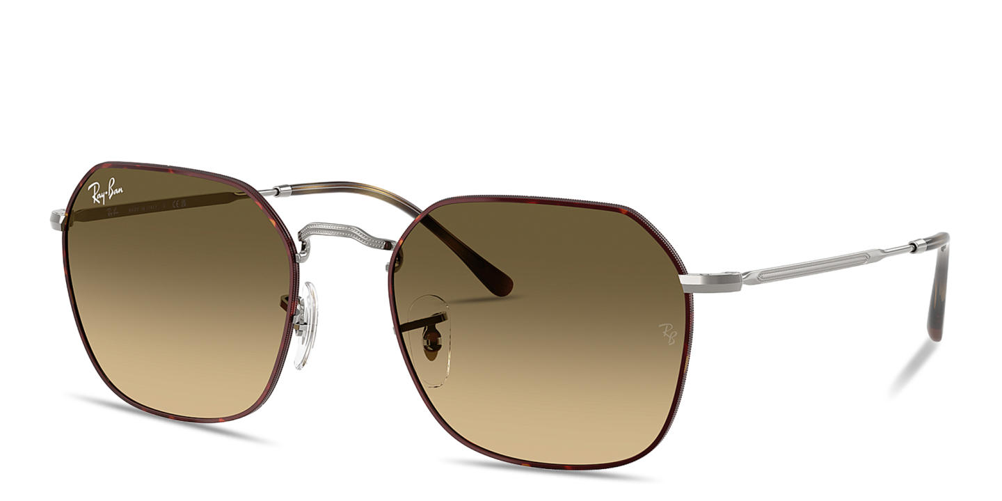 Ray-Ban Jim Unisex Irregular Sunglasses in Havana On Gunmetal – Product Photo 1