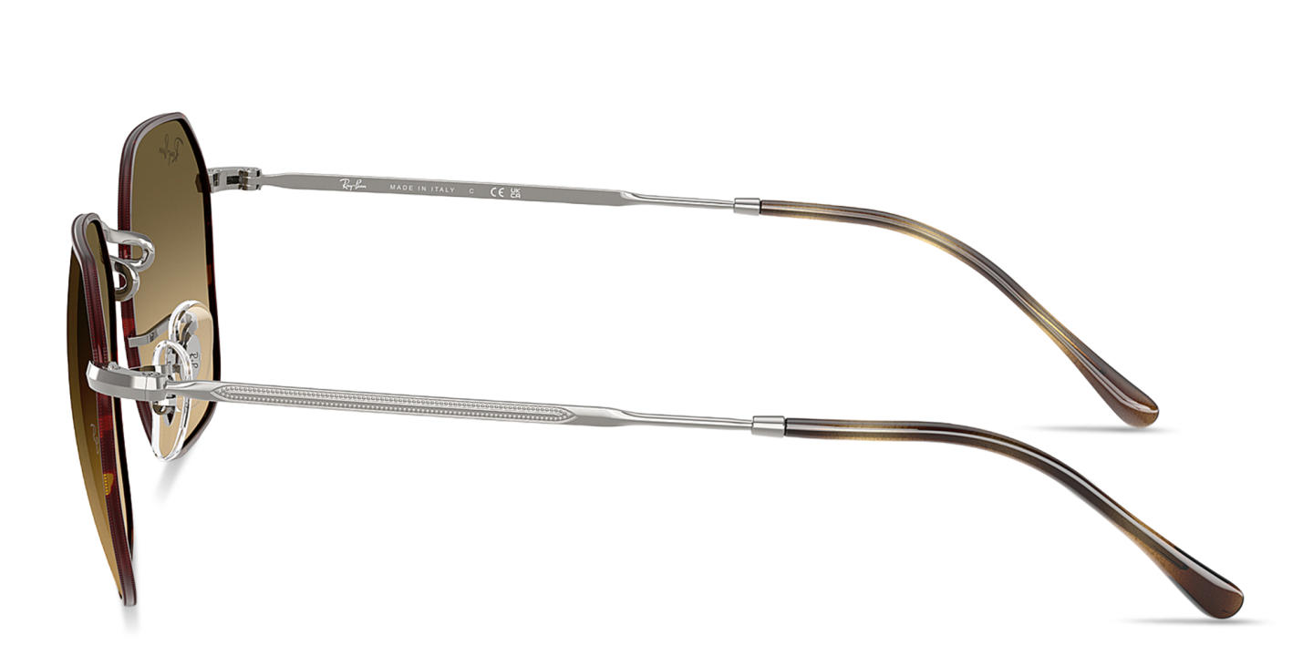 Ray-Ban Jim Unisex Irregular Sunglasses in Havana On Gunmetal – Product Photo 2