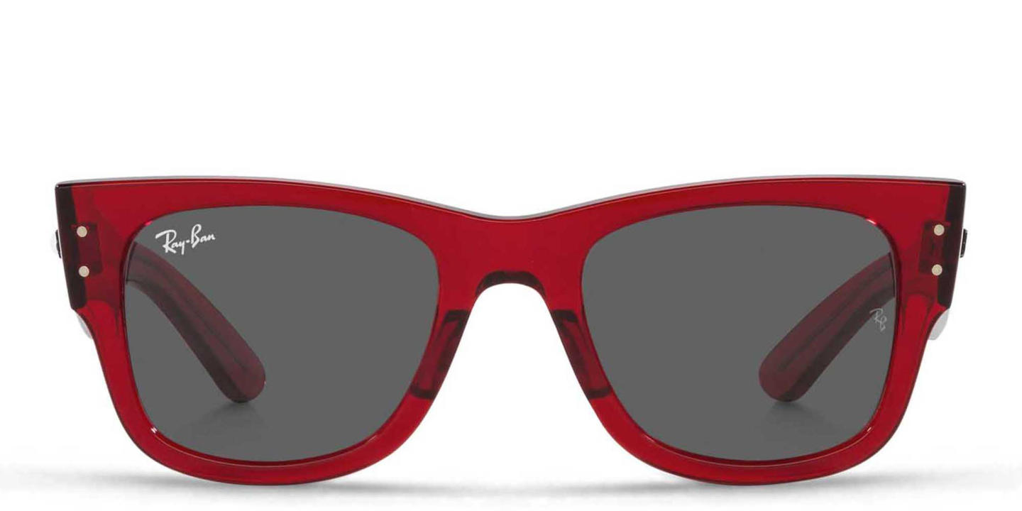 تسوق نظارات شمسية مربّعة للجنسين راي بان بلون أحمر أونلاين.