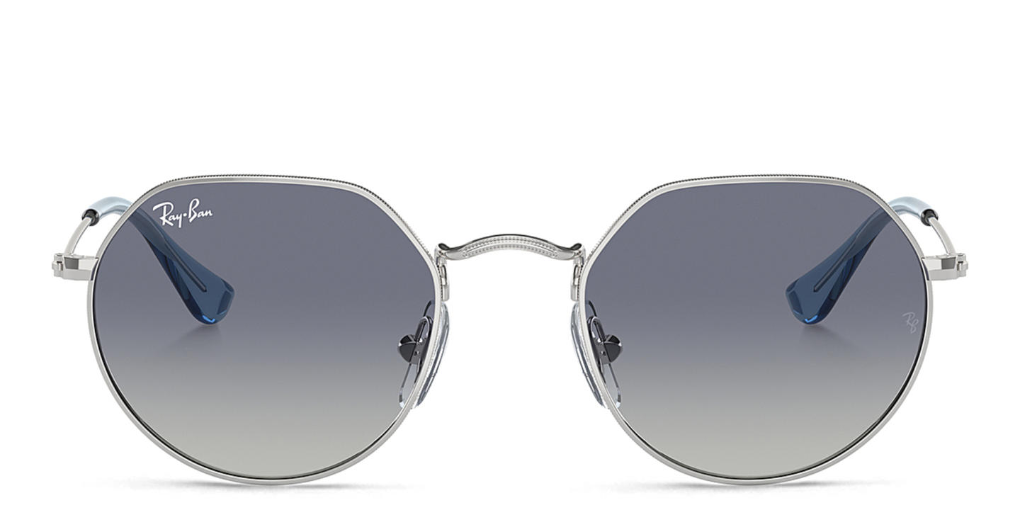 Ray-Ban Junior Jack Kids Irregular Sunglasses in Silver – Product Photo 0