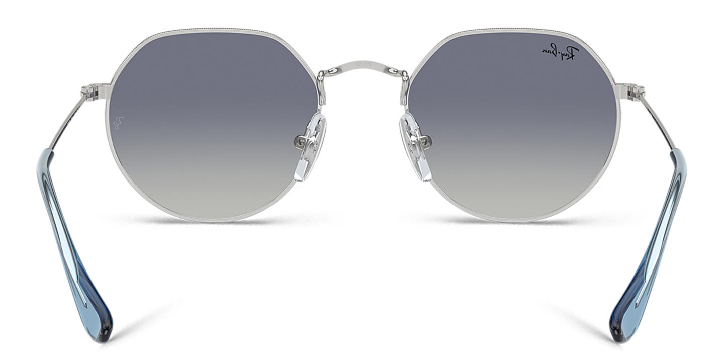 Ray-Ban Junior Jack Kids Irregular Sunglasses in Silver – Product Photo 3