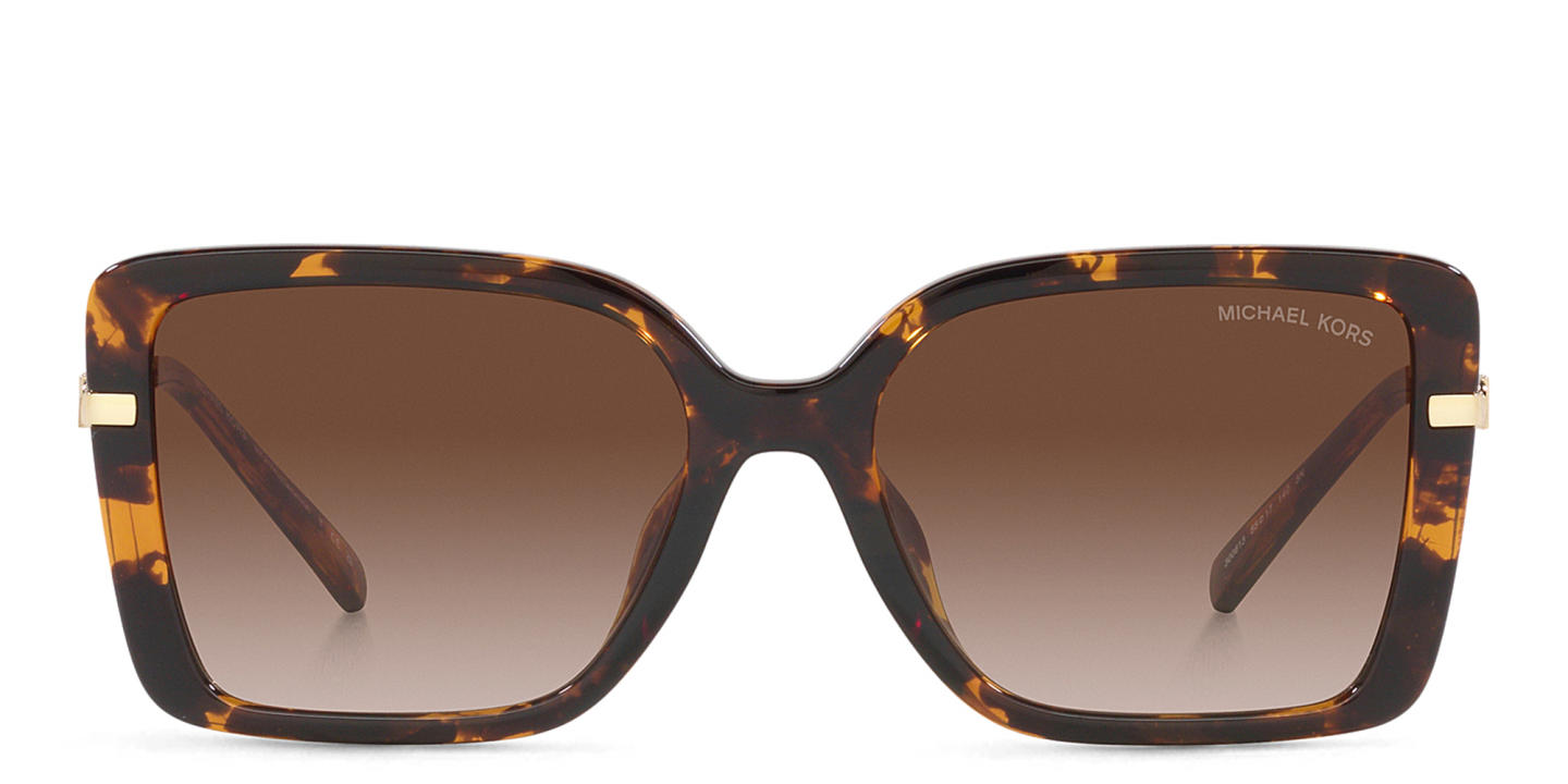 Michael Kors Rectangle Sunglasses in Gold – Product Photo 0