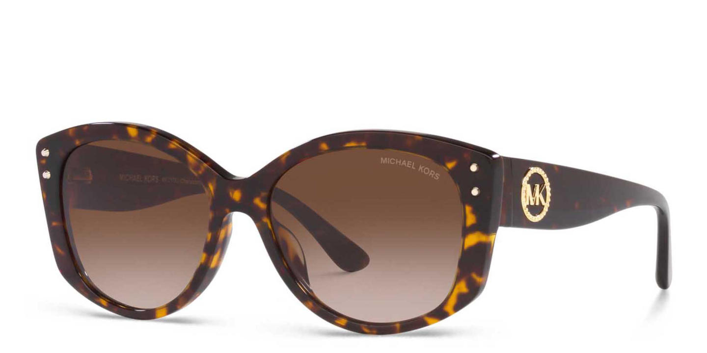 Michael Kors Irregular Sunglasses in Tortoise – Product Photo 1