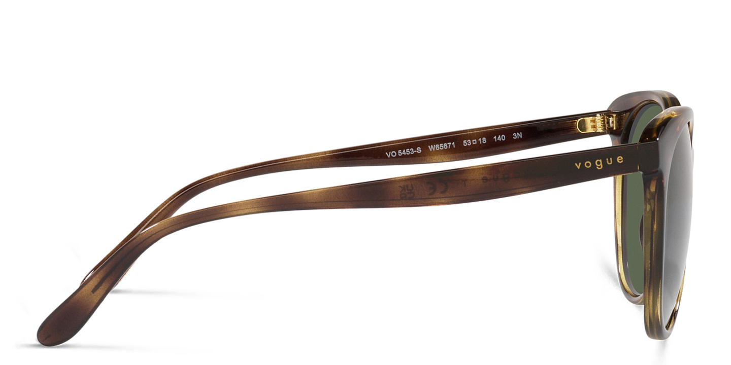 Vogue Eyewear Oversized Round Sunglasses in Havana – Product Photo 2