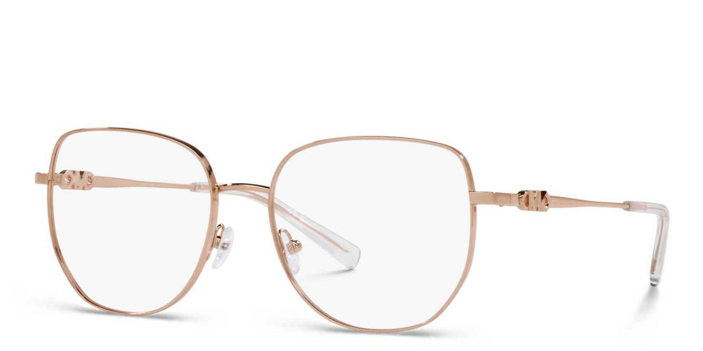 Michael Kors Belleville Square Eyeglasses in Rose Gold – Product Photo 1