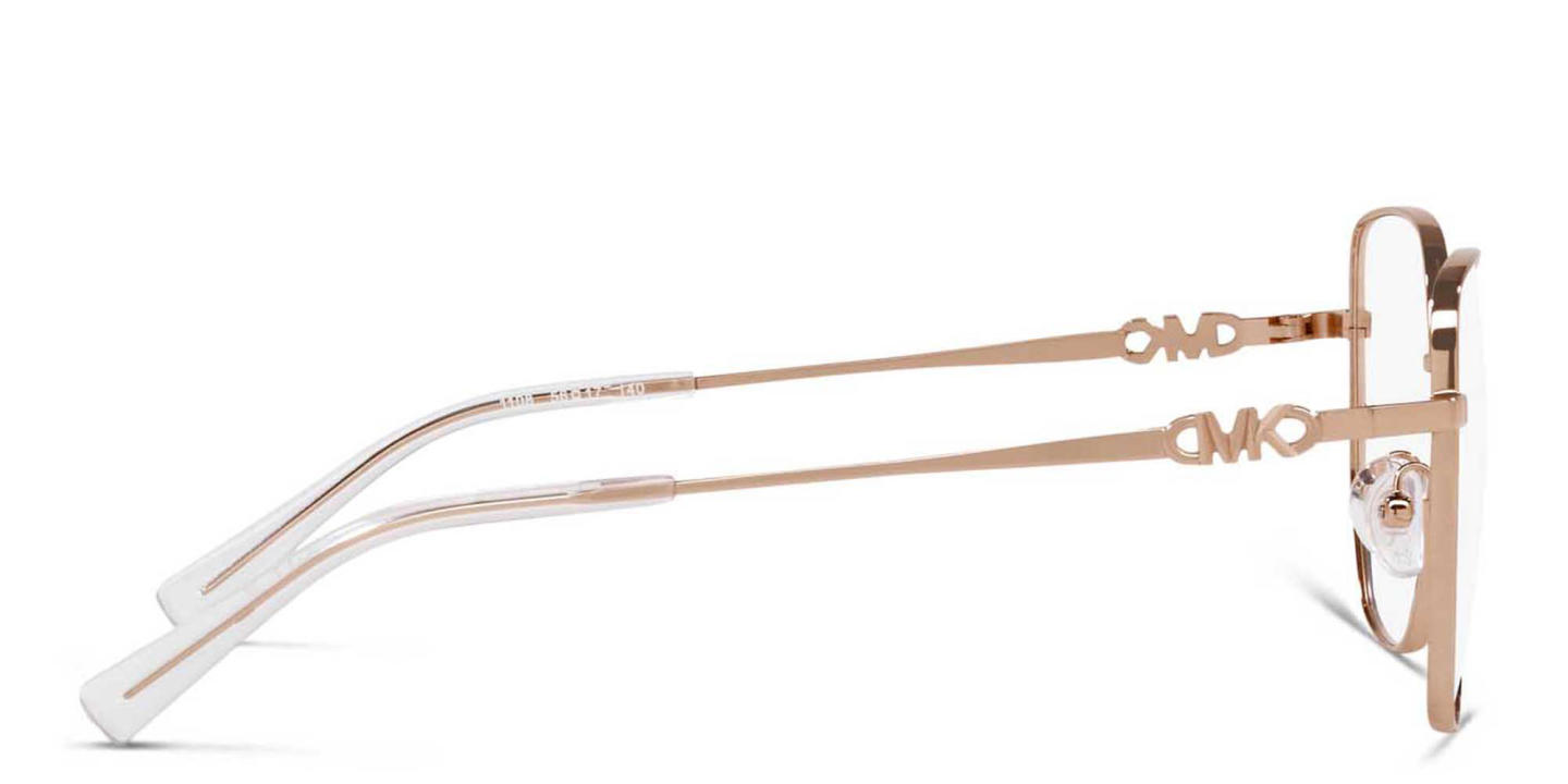 Michael Kors Belleville Square Eyeglasses in Rose Gold – Product Photo 2