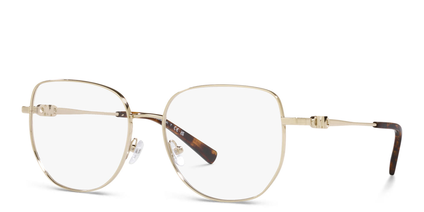 Michael Kors Square Eyeglasses in Gold – Product Photo 1